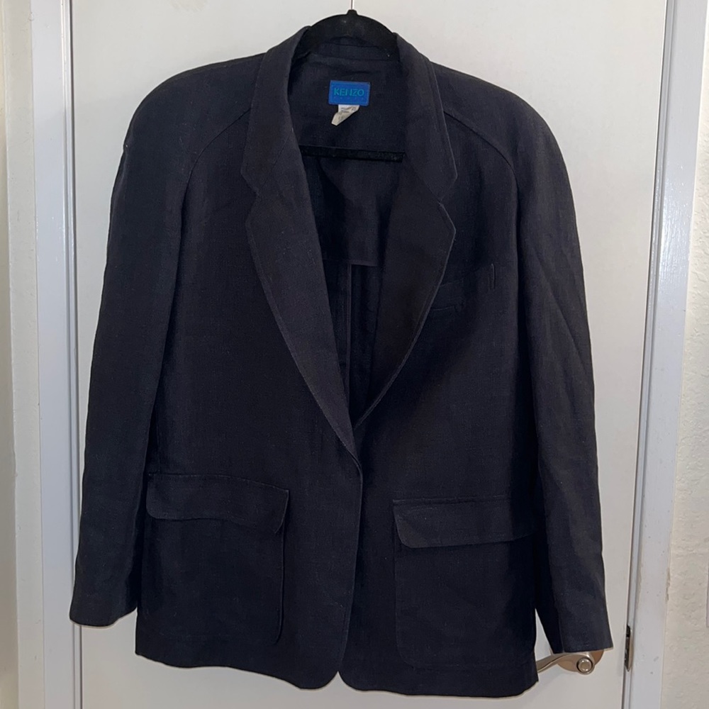 Kenzo Paris 100% Linen Blazer/Jacket